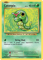 Caterpie Evolutions Card List