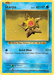 Staryu Evolutions Pokemon Card