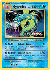 Gyarados Evolutions Pokemon Card