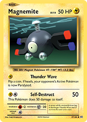 Magnemite Evolutions Pokemon Card