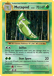 Metapod Evolutions Pokemon Card
