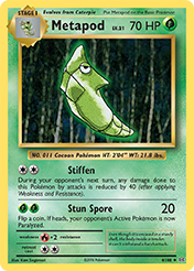 Metapod Evolutions Card List