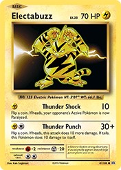 Electabuzz Evolutions Pokemon Card