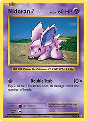 Nidoran♂ Evolutions Pokemon Card