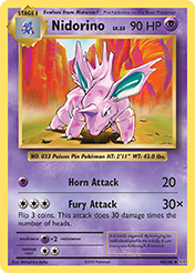 Nidorino Evolutions Pokemon Card