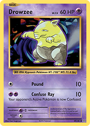 Drowzee Evolutions Pokemon Card