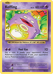 Koffing Evolutions Pokemon Card