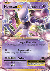 Mewtwo-EX Evolutions Pokemon Card