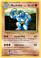 Machoke Evolutions Pokemon Card