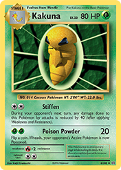 Kakuna Evolutions Card List