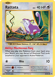 Rattata Evolutions Pokemon Card