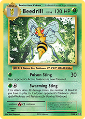 Beedrill Evolutions Card List