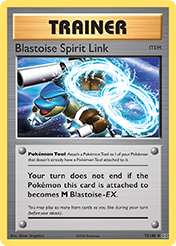 Blastoise Spirit Link Evolutions Pokemon Card