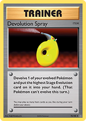 Devolution Spray Evolutions Pokemon Card