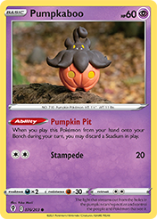 Pumpkaboo Evolving Skies Pokemon Card