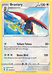 Braviary Evolving Skies Pokemon Card