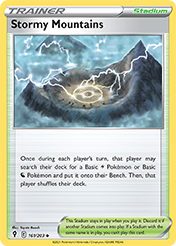 Stormy Mountains Evolving Skies Pokemon Card