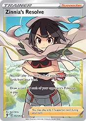 Zinnia’s Resolve Evolving Skies Pokemon Card