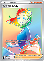 Aroma Lady Evolving Skies Pokemon Card