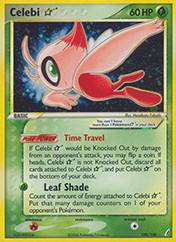 Celebi Star EX Crystal Guardians Pokemon Card