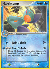 Marshtomp EX Crystal Guardians Pokemon Card