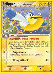 Pelipper δ EX Crystal Guardians Pokemon Card
