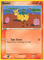 Numel EX Crystal Guardians Pokemon Card