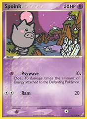 Spoink EX Crystal Guardians Pokemon Card