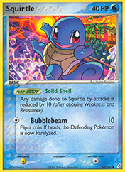 Squirtle EX Crystal Guardians Pokemon Card
