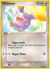 Whismur EX Crystal Guardians Pokemon Card
