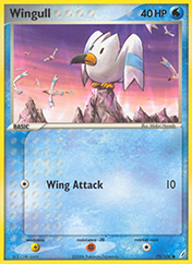 Wingull EX Crystal Guardians Pokemon Card