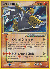 Groudon Star EX Delta Species Pokemon Card