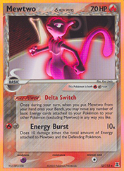 Mewtwo δ EX Delta Species Pokemon Card