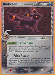 Umbreon δ EX Delta Species Card List