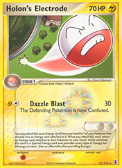 Holon's Electrode EX Delta Species Pokemon Card