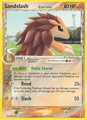 Sandslash δ EX Delta Species Pokemon Card