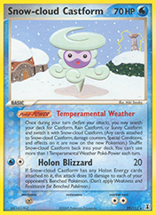 Snow-cloud Castform EX Delta Species Pokemon Card