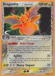 Dragonite δ EX Delta Species Pokemon Card