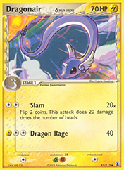 Dragonair δ EX Delta Species Pokemon Card