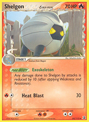 Shelgon δ EX Delta Species Pokemon Card