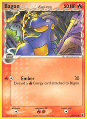 Bagon δ EX Delta Species Pokemon Card