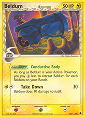 Beldum δ EX Delta Species Pokemon Card