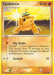 Sandshrew EX Delta Species Pokemon Card
