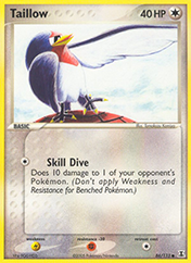 Taillow EX Delta Species Pokemon Card