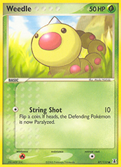 Weedle EX Delta Species Pokemon Card
