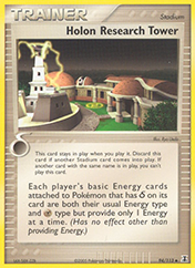 Holon Research Tower EX Delta Species Pokemon Card
