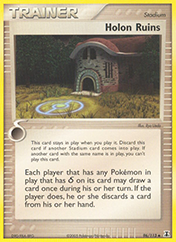 Holon Ruins EX Delta Species Pokemon Card