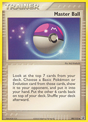 Master Ball EX Delta Species Pokemon Card