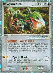 Rayquaza ex EX Deoxys Pokemon Card