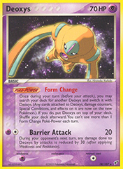 Deoxys EX Deoxys Pokemon Card